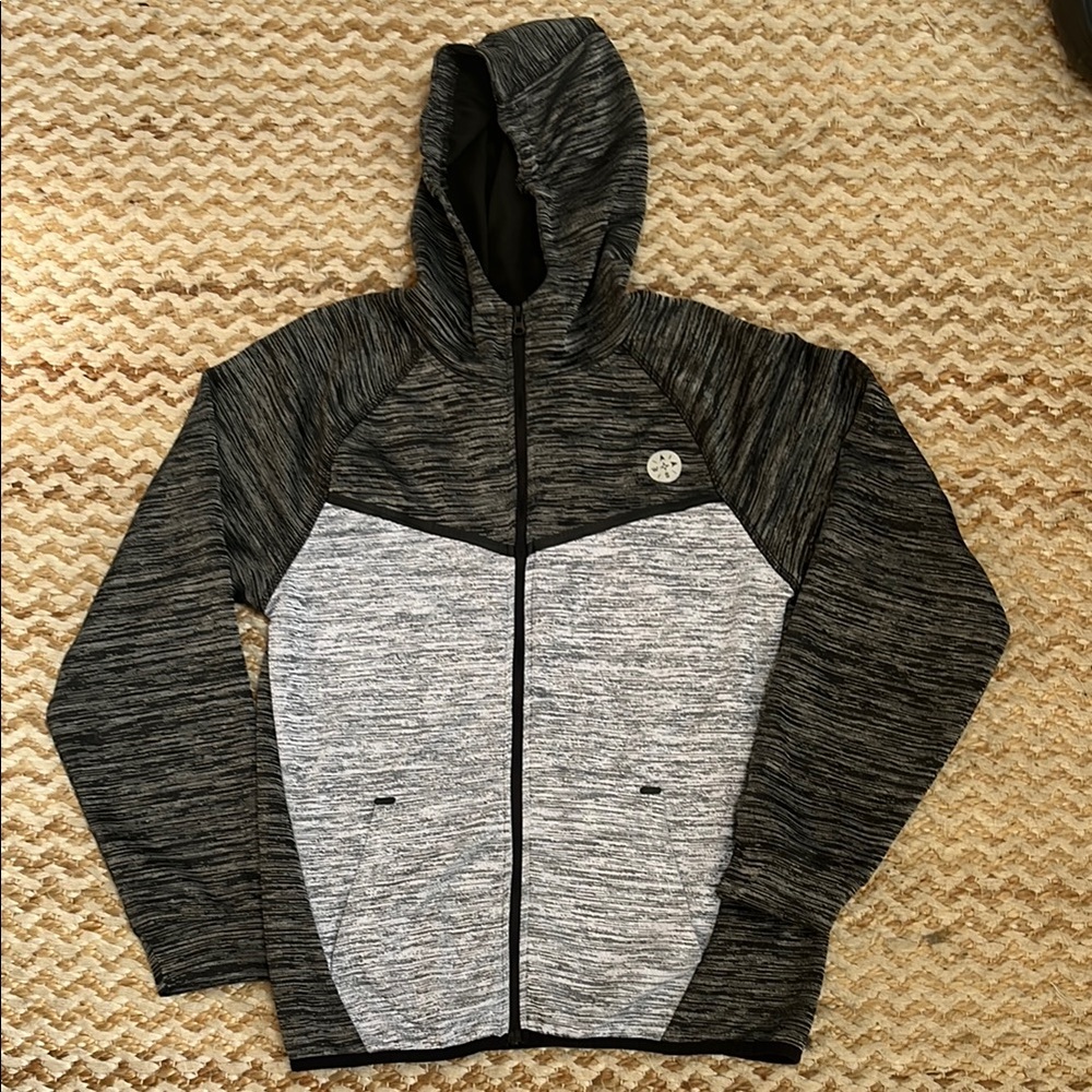 Wayside Boys Gray and Black Hooded Sweatshirt